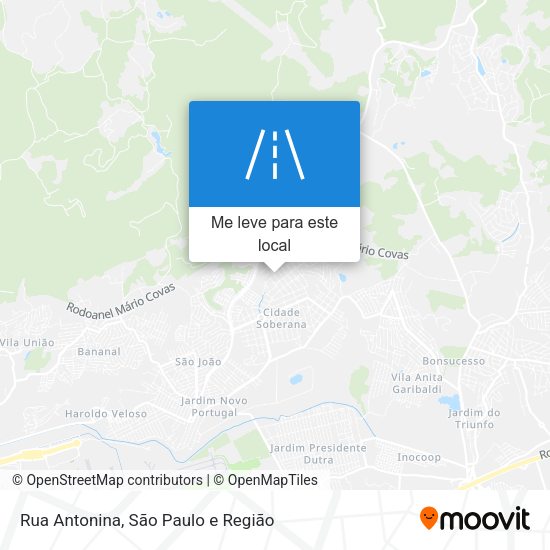 Rua Antonina mapa