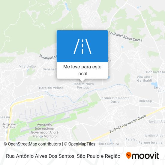 Rua Antônio Alves Dos Santos mapa