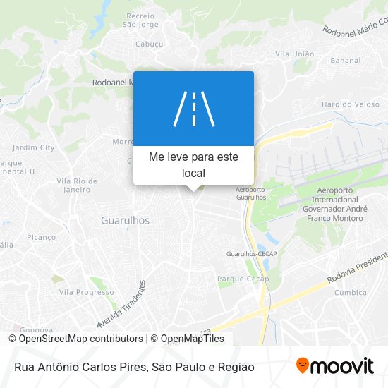 Rua Antônio Carlos Pires mapa