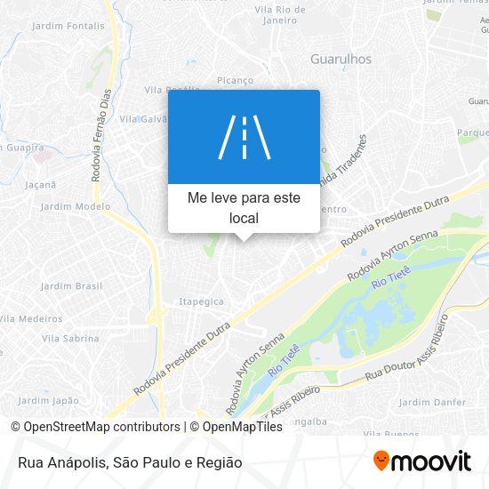 Rua Anápolis mapa