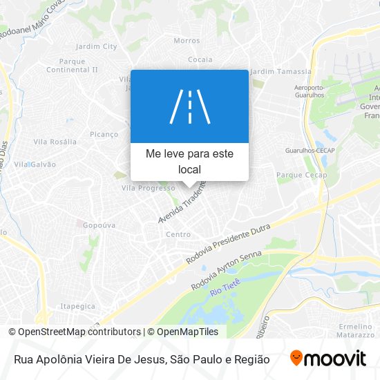 Rua Apolônia Vieira De Jesus mapa