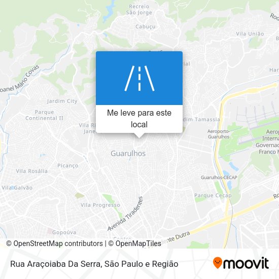 Rua Araçoiaba Da Serra mapa