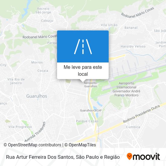 Rua Artur Ferreira Dos Santos mapa