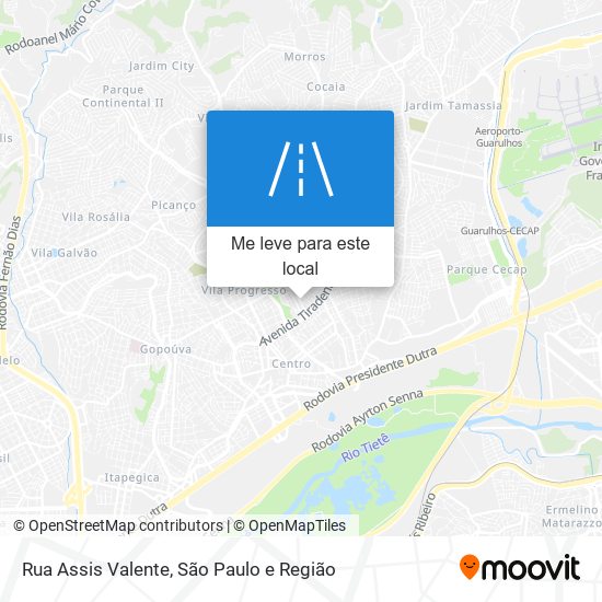 Rua Assis Valente mapa