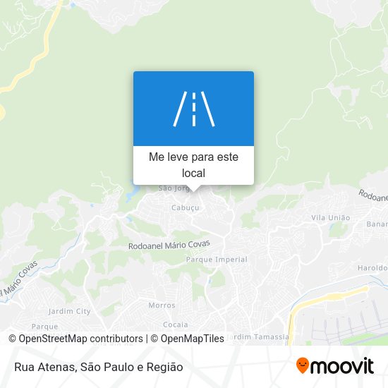 Rua Atenas mapa