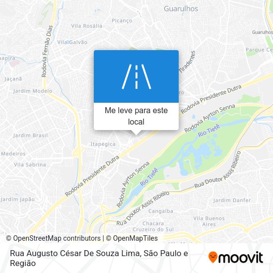 Rua Augusto César De Souza Lima mapa