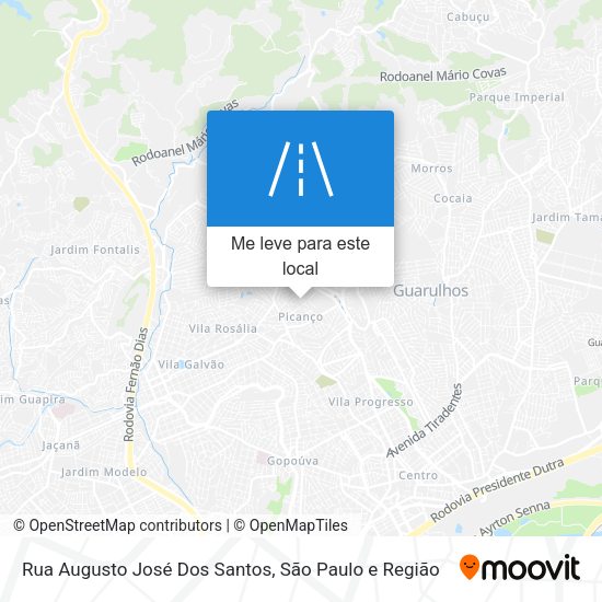 Rua Augusto José Dos Santos mapa
