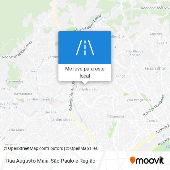 Rua Augusto Maia mapa