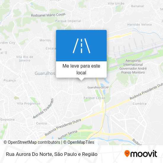 Rua Aurora Do Norte mapa