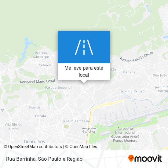 Rua Barrinha mapa