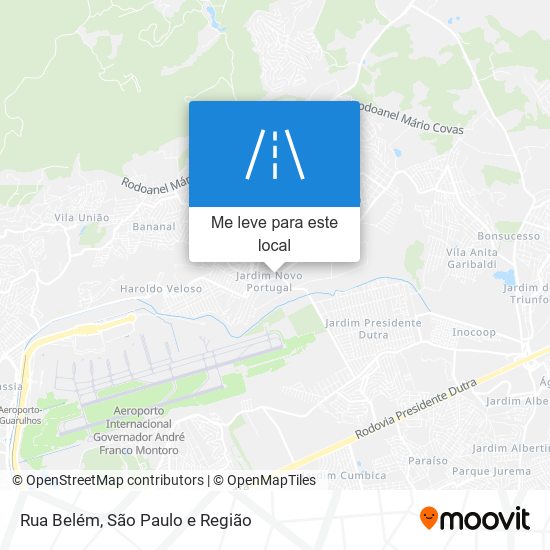 Rua Belém mapa