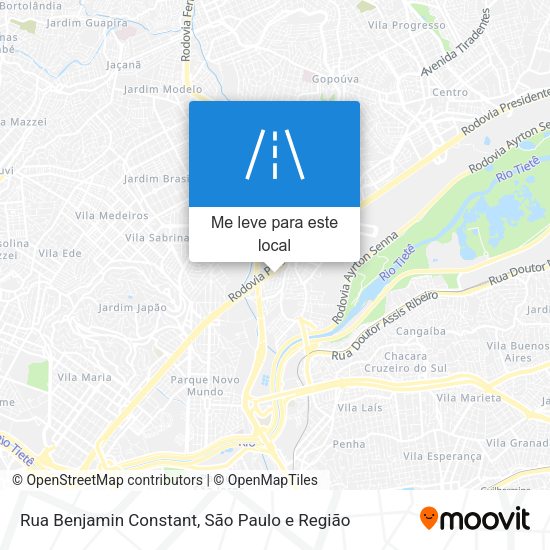 Rua Benjamin Constant mapa