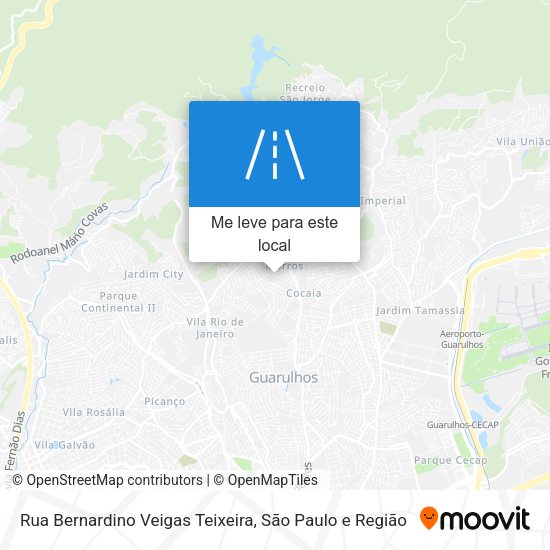 Rua Bernardino Veigas Teixeira mapa