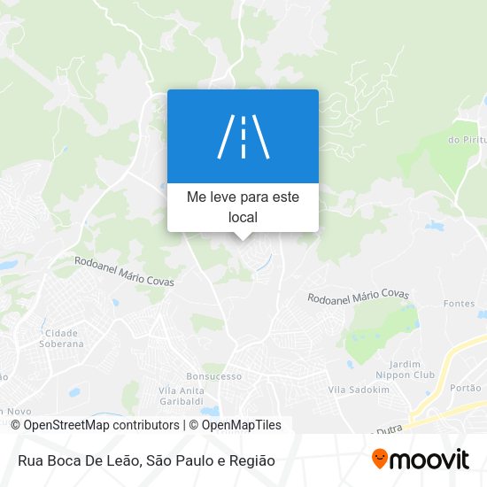 Rua Boca De Leão mapa