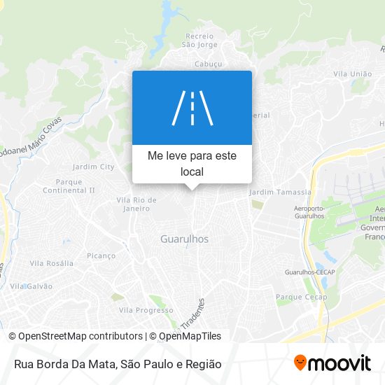 Rua Borda Da Mata mapa