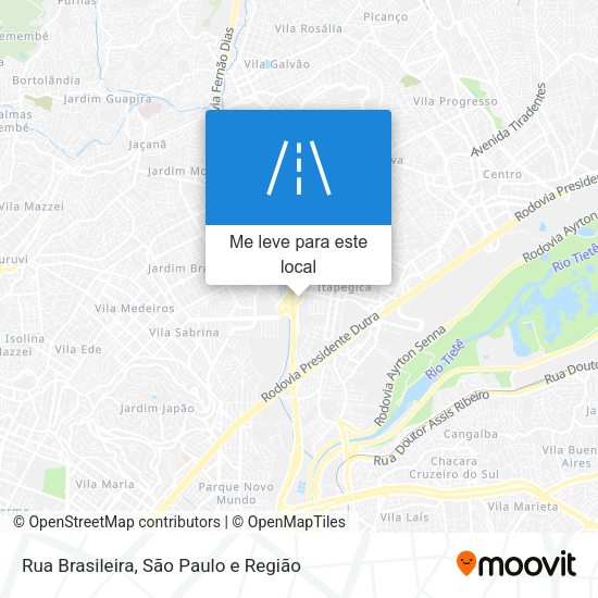 Rua Brasileira mapa