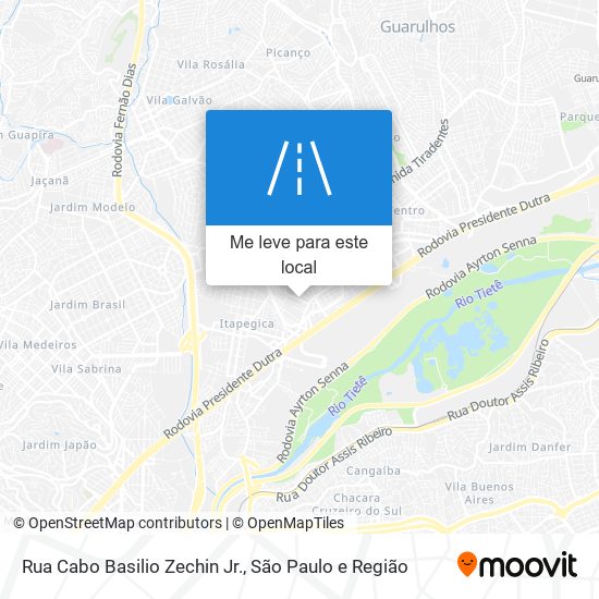 Rua Cabo Basilio Zechin Jr. mapa