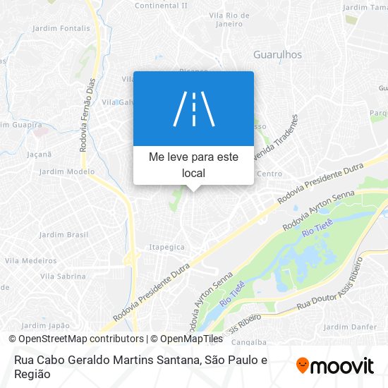 Rua Cabo Geraldo Martins Santana mapa