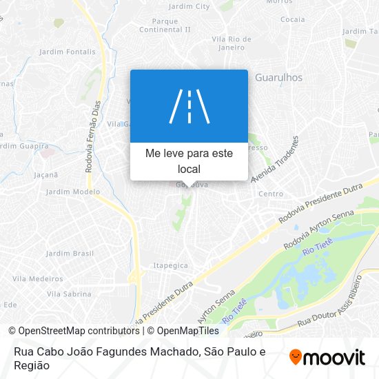 Rua Cabo João Fagundes Machado mapa