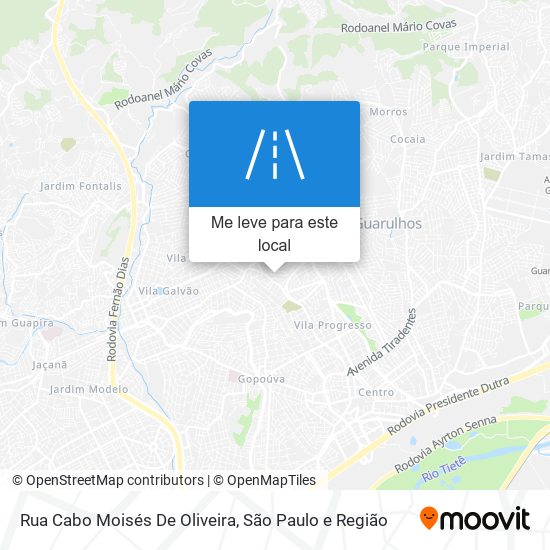 Rua Cabo Moisés De Oliveira mapa