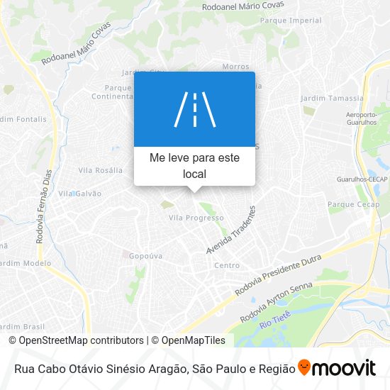 Rua Cabo Otávio Sinésio Aragão mapa
