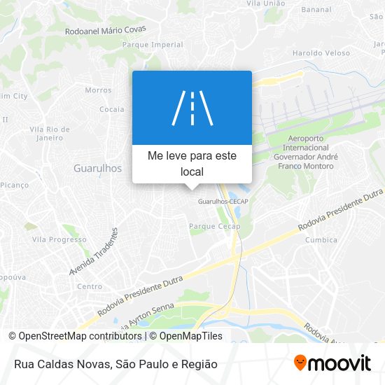 Rua Caldas Novas mapa