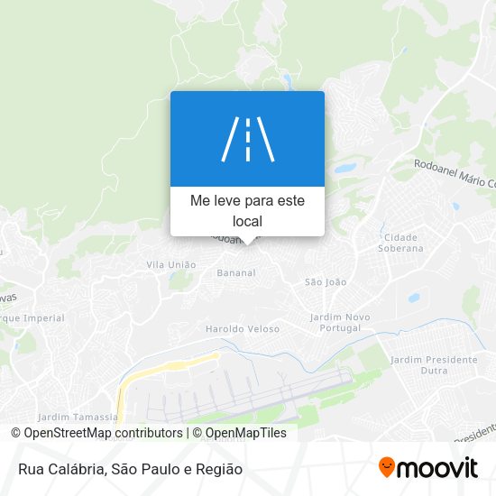 Rua Calábria mapa