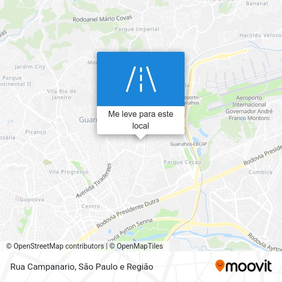 Rua Campanario mapa