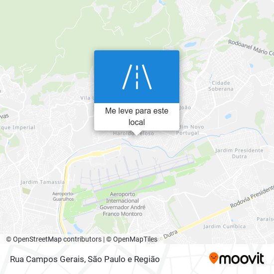 Rua Campos Gerais mapa