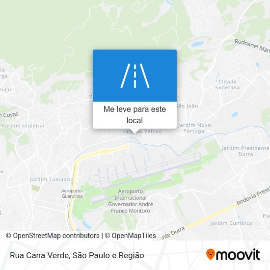 Rua Cana Verde mapa