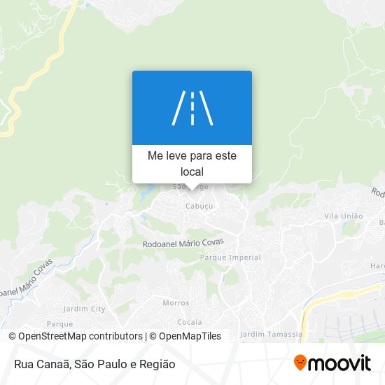 Rua Canaã mapa