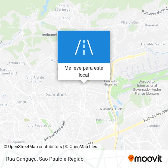 Rua Canguçu mapa