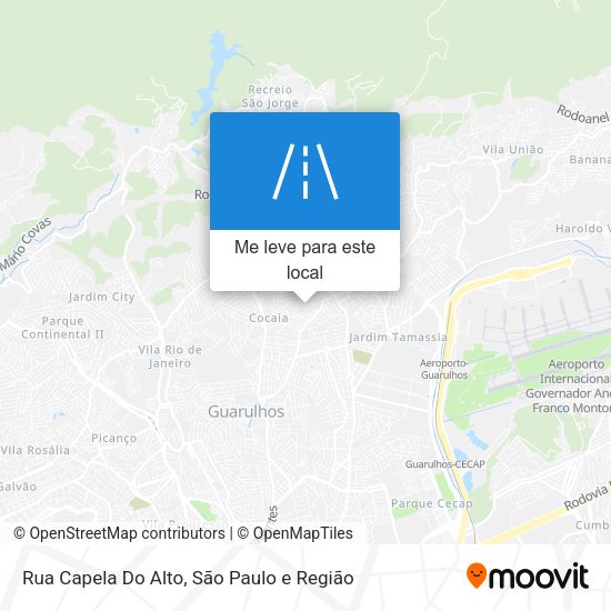 Rua Capela Do Alto mapa