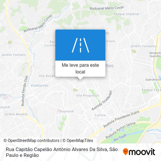 Rua Capitão Capelão Antônio Alvares Da Silva mapa