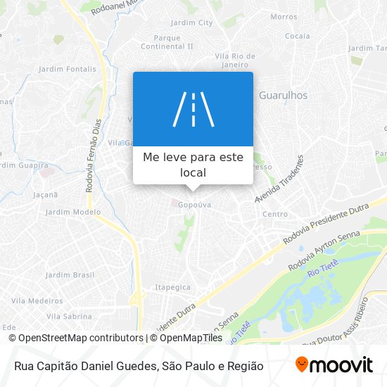 Rua Capitão Daniel Guedes mapa