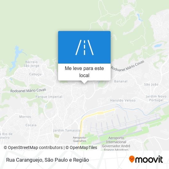 Rua Caranguejo mapa