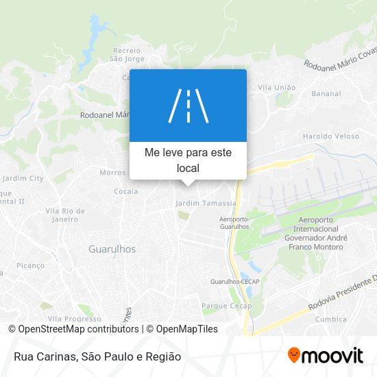 Rua Carinas mapa