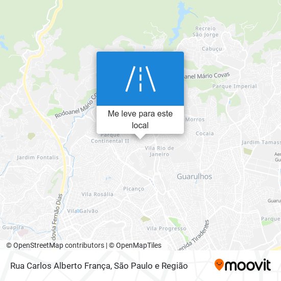 Rua Carlos Alberto França mapa