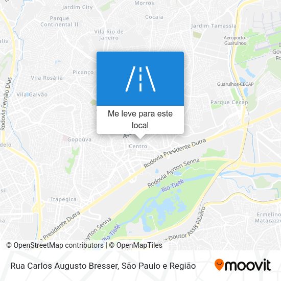 Rua Carlos Augusto Bresser mapa