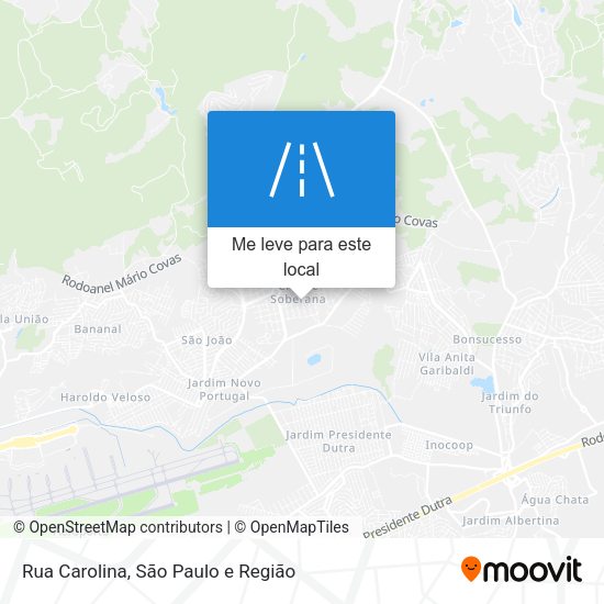 Rua Carolina mapa