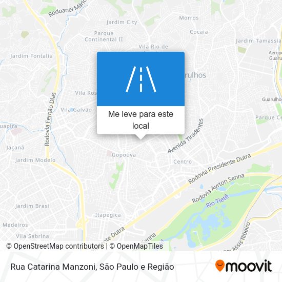 Rua Catarina Manzoni mapa