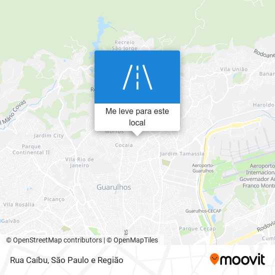 Rua Caíbu mapa