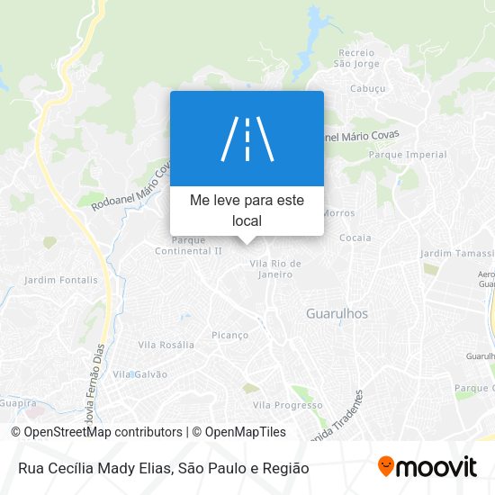 Rua Cecília Mady Elias mapa