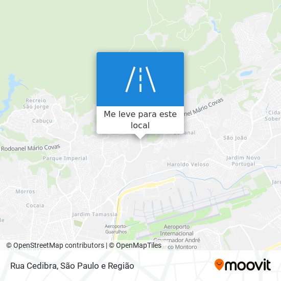 Rua Cedibra mapa