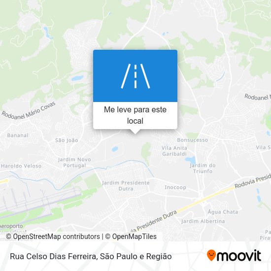 Rua Celso Dias Ferreira mapa
