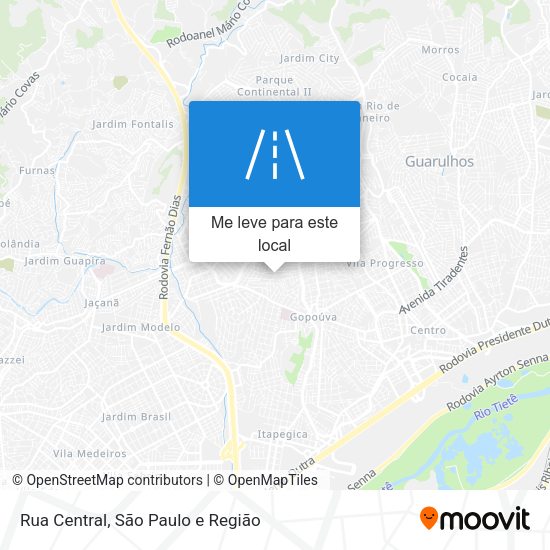 Rua Central mapa