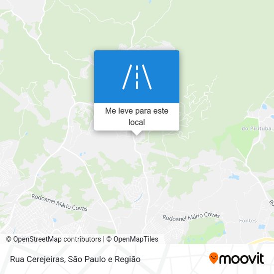 Rua Cerejeiras mapa