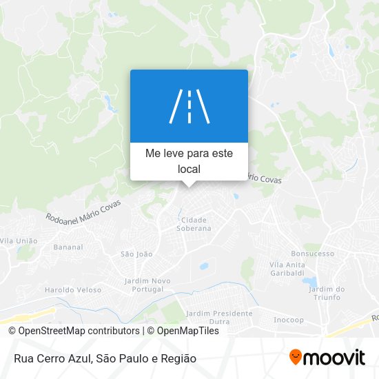 Rua Cerro Azul mapa
