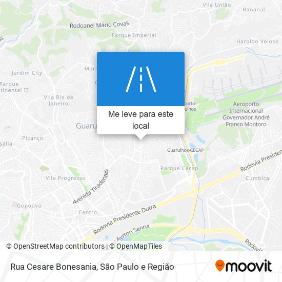 Rua Cesare Bonesania mapa