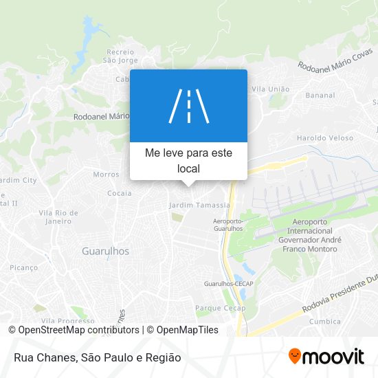 Rua Chanes mapa